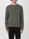 Emporio Armani Crewneck Sweatshirt In Cotton In Gray