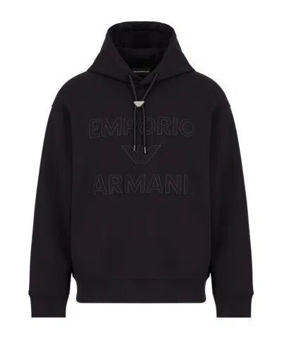 Emporio Armani Sweatshirt From The Sustainability Collection In Black