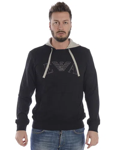 Emporio Armani Sweatshirt Hoodie In Black