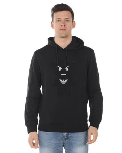 Emporio Armani Sweatshirt Hoodie In Black