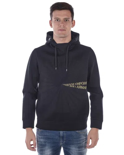 Emporio Armani Sweatshirt Hoodie In Blue