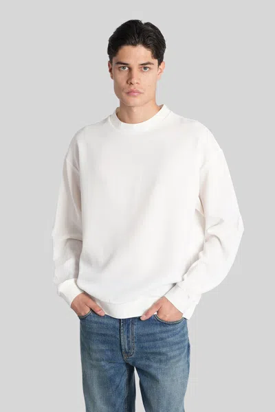 Emporio Armani Sweatshirt In White Polyester