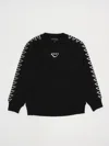Emporio Armani Boys Black Kids Brand Print Cotton-jersey Sweatshirt 8-16 Years 12 In Nero