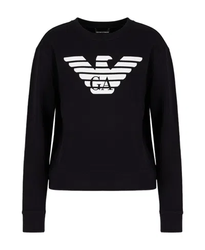 Emporio Armani Sweatshirt With Logo In Black