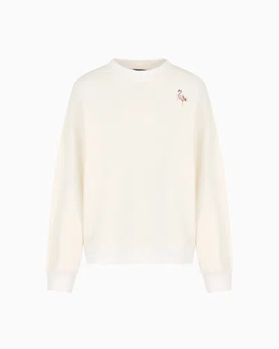 Emporio Armani Sweatshirts Without Hood In White
