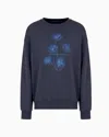 Emporio Armani Sweatshirts Without Hood In Blue