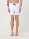 Emporio Armani Eco-friendly Recycled Polyester Shorts In Weiss