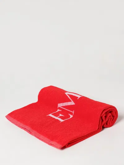 Emporio Armani Beach Towel  Swimwear Men In Red