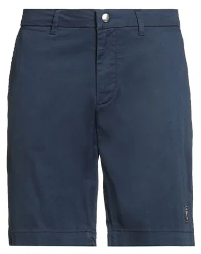 Emporio Armani Swimwear Man Shorts & Bermuda Shorts Navy Size M Cotton In Blue