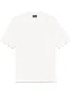 Emporio Armani White Logo Embroidery T-shirt