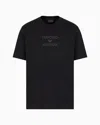 Emporio Armani Cotton Crew Neck T-shirt In Black