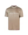Emporio Armani Pima-jersey T-shirt With Logo Print In U6195