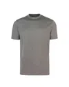 Emporio Armani T-shirt Beige Con Micro Aquila A Tono Sul Petto