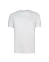 Emporio Armani White T-shirt With Micro Eagle In Tone On The Chest In U0003