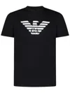 Emporio Armani Eagle-logo T-shirt In Black