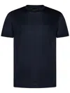 Emporio Armani Logo Patch Crewneck T-shirt In Blue