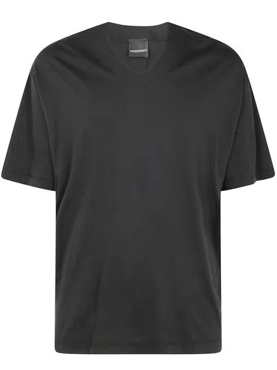 Emporio Armani Basic Crew Neck T-shirt In Black
