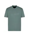 Emporio Armani Green Logo Embroidery T-shirt