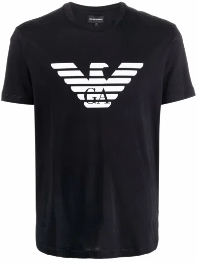 Emporio Armani T-shirt In Eagle Navy Blue