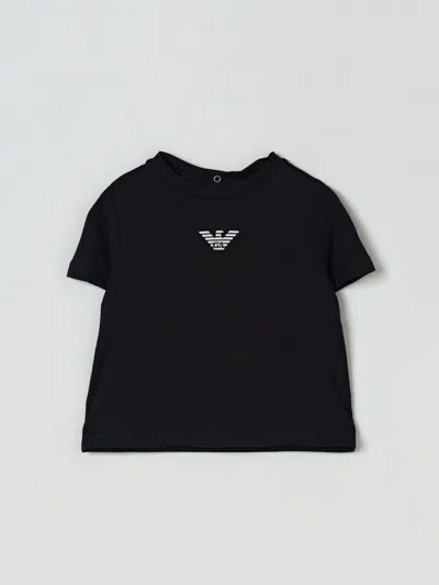 Emporio Armani Babies' T-shirt  Kids Color Blue In Black