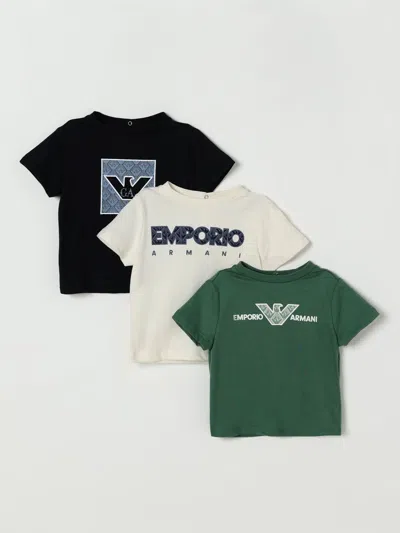 Emporio Armani Babies' T-shirt  Kids Color Ivory In Multi