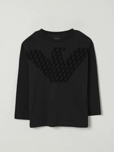 Emporio Armani T-shirt  Kids Color Navy In Black