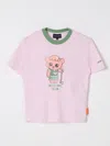 Emporio Armani Kids' T-shirts In Pink