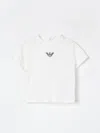 Emporio Armani Branded Short-sleeved Cotton-jersey T-shirt 6-24 In White