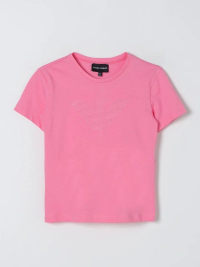 Emporio Armani T恤  Kids 儿童 颜色 粉色 In Pink