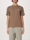 Emporio Armani Shitake Flower Peace T-shirt In Beige