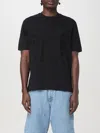 Emporio Armani Cotton Eagle T-shirt In Black