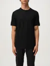 Emporio Armani Textured Black Sweater In Soft Viscose Blend In Black