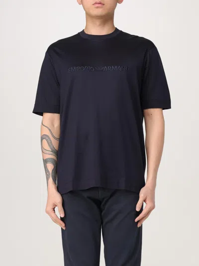 Emporio Armani T-shirt  Men Color Blue