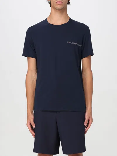 Emporio Armani T-shirt  Men Color Blue