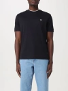 Emporio Armani Blue Stretch Cotton T-shirt