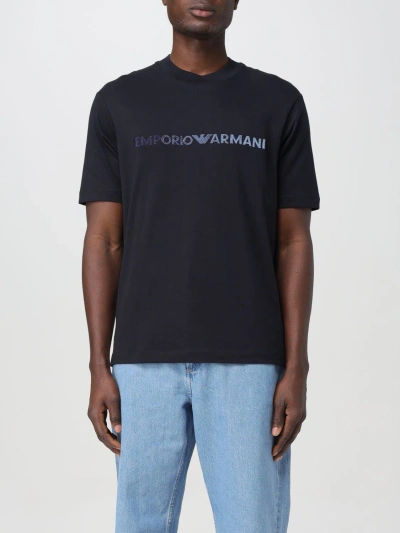 Emporio Armani T-shirt  Men Color Blue