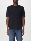 Emporio Armani Cotton Eagle T-shirt In Blau