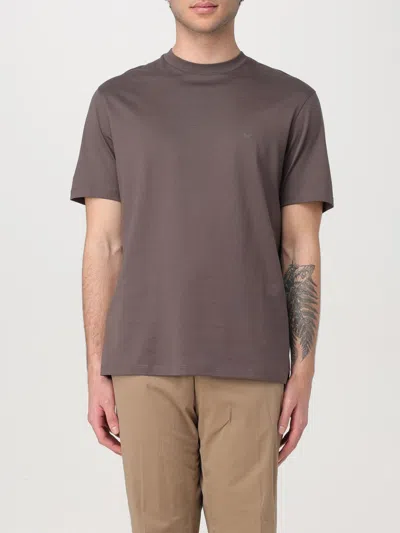 EMPORIO ARMANI T-SHIRT EMPORIO ARMANI MEN COLOR BROWN,422337032