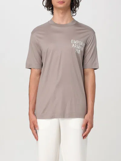 Emporio Armani T-shirt  Men Color Dove Grey In 鸽子灰色