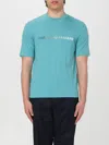 Emporio Armani Man T-shirt Turquoise Size S Cotton In Green