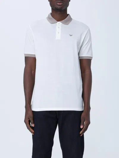 Emporio Armani T-shirt  Men Color Milk In Milk