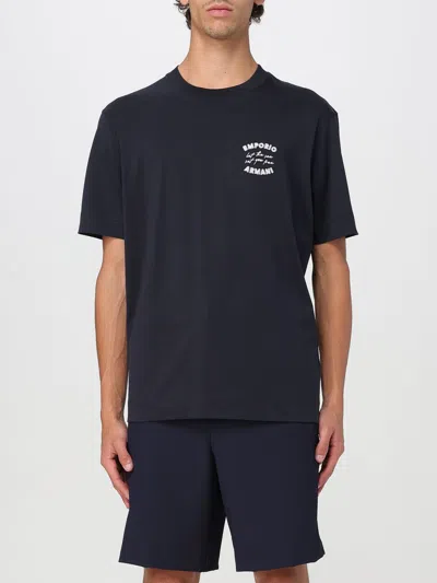 EMPORIO ARMANI T-SHIRT EMPORIO ARMANI MEN COLOR NAVY,G82870045