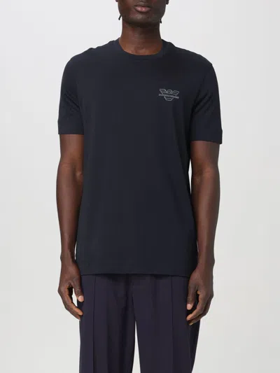 Emporio Armani T-shirt  Men Color Navy