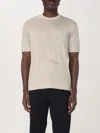 Emporio Armani T-shirt  Men Color Silver In Silver