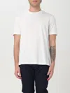 Emporio Armani Textured Knit Sweater In Cream White With Round Neckline In White