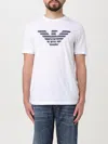 Emporio Armani White Crewneck T-shirt With Logo Embroidery On The Front In White