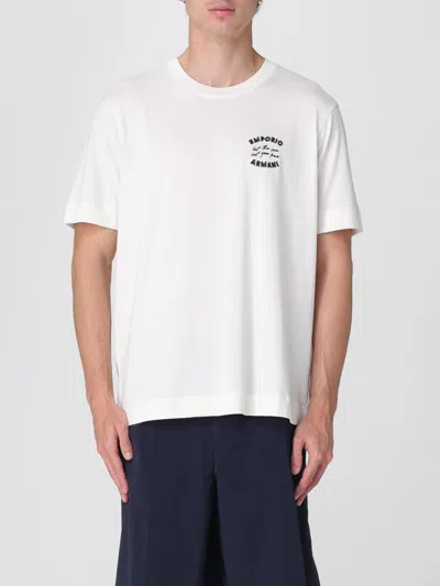 EMPORIO ARMANI T-SHIRT EMPORIO ARMANI MEN COLOR WHITE,G82870001
