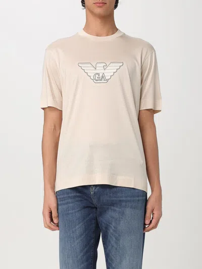 EMPORIO ARMANI T-SHIRT EMPORIO ARMANI MEN COLOR YELLOW CREAM,422344090