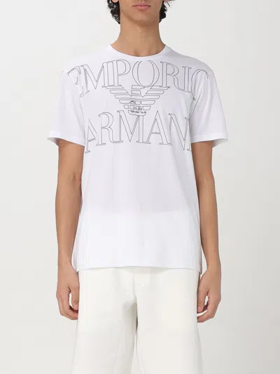 Emporio Armani T-shirt  Swimwear Men Color White