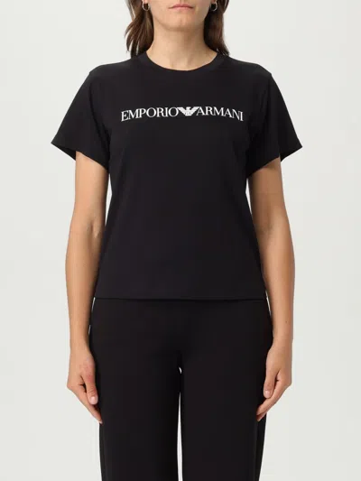 EMPORIO ARMANI T-SHIRT EMPORIO ARMANI WOMAN COLOR BLUE,G68972009
